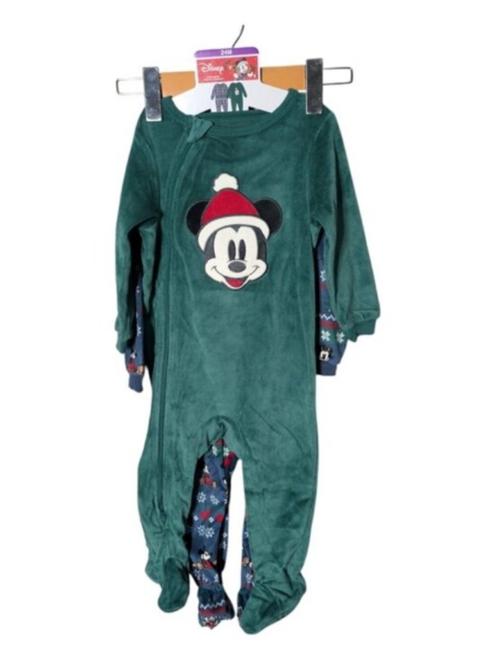 NWT Disney Mickey 2 Pack Sleeper Holiday‎ Set Various Sizes
